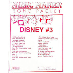Disney #3 Music Packet