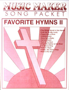 Favorite Hymns #2 Music Packet for the Music Maker lap harp